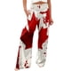 thumbnail image 1 of Pantalones informales holgados con estampado floral para mujer: tejido suave y transpirable, versátiles para casa/aire libre, 3 estaciones, fácil cuidado., 1 of 7