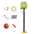 thumbnail image 2 of Kids Basketball Hoop Set Cartoon Multifunction Indoor Toys Basketball Hoop Stand Frog, 2 of 8