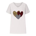 thumbnail image 4 of LSLJS Women V-neck Imprimé T- Mode Confortable Cadeaux Blouses Tops, pour Women, 4 of 5