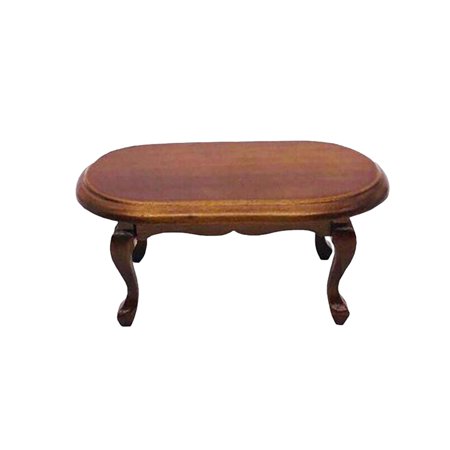 1:12 Wooden Tea Table Miniature Furniture Ornaments Small for DIY Model Gift