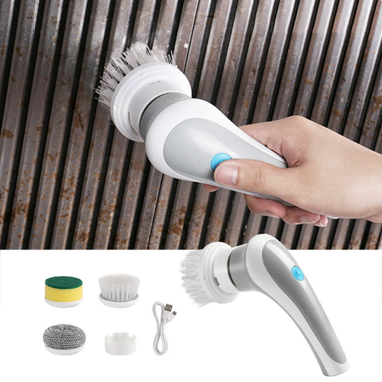 Deals！Loyerfyivos Electric Spin Rechargeable Cleaning Tools,Grout Brush,  Electric Cleaning Brush With 3 Brush Heads,Suitable For Bathroom Wall Tiles