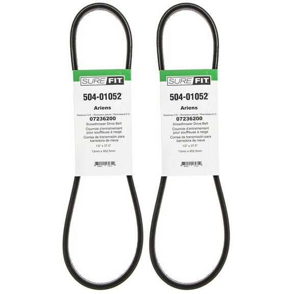 SureFit Auger Drive Belt for Ariens 07236200 ST824LE 1028 924 Snow Blower 2PK