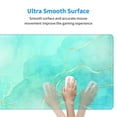 thumbnail image 5 of Pofeuu Cyan Mint Marble Print Desk Mat for Keyboard and Mouse，Computer Desk Matt for Desktop，Large Mouse Pad for Desk，Desk Pads on Top of Desks 12x31.5in, 5 of 8