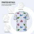 thumbnail image 5 of Rocae Sea Turtle Whale for Breathable Men's Baseball T-Shirt Fashionable Casual Baseball Jersey, Moisture-wicking Sportswear Large, 5 of 9
