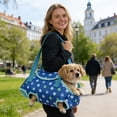 thumbnail image 5 of Small Pet Carrier Portable Shoulder Travel Tote Breathable Lightweight No‑Pull Vest Carrier for Small Dogs Cats Outdoor Walking Blue XS, 5 of 7