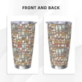 thumbnail image 3 of Salouo Kitchen Food Print 20oz Tumbler with Lid,Stainless Steel Vacuum Insulated Tumbler Durable Insulated Coffee Mug Thermal Cup with Splash Proof Sliding Lid-Straw Three-piece Set, 3 of 8