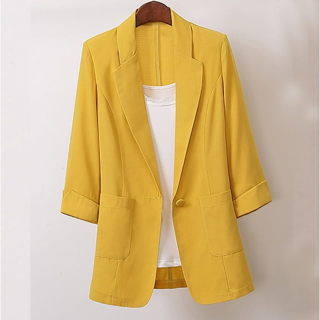 Meichang Vêtements de Bureau pour Femmes Grande Taille Complets Amples Veste de Bureau Veste Décontractée Tenue de Bureau pour Dames Blazer pour Femmes Veste