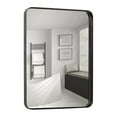 thumbnail image 1 of Hamilton Hills 22x30 inch Metal Bronze Frame Mirror for Bathroom | Brushed Rectangular Rounded Corner Vanity | 2" Deep Set Design Large Wall Mirrors Decorative | Hangs Horizontal and Vertical, 1 of 2