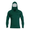 thumbnail image 3 of Havenx Fishing Shirt with Hood for Men Uv Protection Upf 50+ Hoodies Long Sleeve Solid Color Hoodie Shirt Cooling Lightweight Outdoor Hiking Swim Clothing,Dark Green XL, 3 of 4