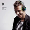 thumbnail image 4 of Trådlösa Hopfällbara Bluetooth Hörlurar med LED-ljus Levamdar 2033148-3, 4 of 8