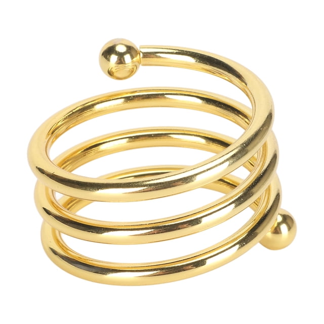 Table Napkin Rings, 5Pcs Gold High Hardness Napkin Rings For Party