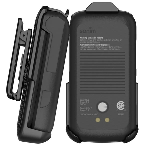 Holster for Sonim XP3 Plus Flip Phone, Nakedcellphone Black [Rotating/Ratchet] Belt Clip Holder Case with Secure Latch for T-Mobile/Verizon XP3plus (XP3900)
