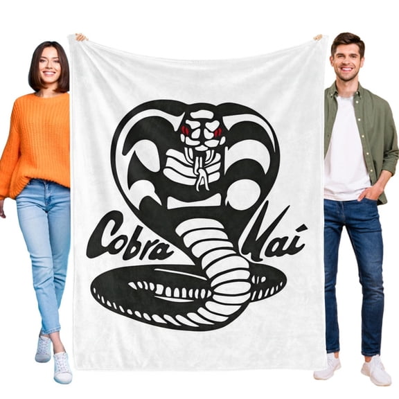 Cobra Kai flannel blanket 39*59 inch soft and comfortable with clear patterns and easy cleaning