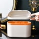 thumbnail image 4 of Mini bote de basura con tapa | Pequeño cesto de residuos para encimera, escritorio, baño, tocador de maquillaje | Cubo de pelusa de plástico extraíble de 4L | Soporte compacto para basura para, 4 of 6