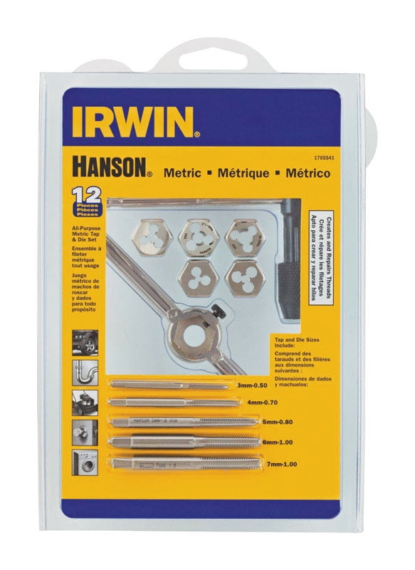 Irwin Tools 2644-3 Piece High Carbon Steel Tap 1//2-13 NC