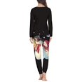 thumbnail image 4 of Conjunto de pijama de diseño navideño para mujer, ropa de dormir femenina de manga larga, traje de dormir informal que combina con todo, ropa de casa con estampado a pedido, 4 of 4