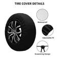 thumbnail image 2 of Pofeuu Astronaut Print Spare Tire Wheel Cover for Car Truck SUV Camper Universal Fit Spare Tire Cover RV Spare Tire Covers-14 inch, 2 of 6