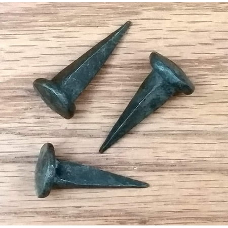 

Solid Iron Nail Spikes Clavos 5/8 Inch Head x 1 Inch Nail Shank (Pack of 12)