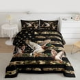 thumbnail image 2 of Feelyou Jungle Duck Animal Full Size Comforter Sets, Vintage US Flag Bedding Sets, 3pcs, 2 of 8