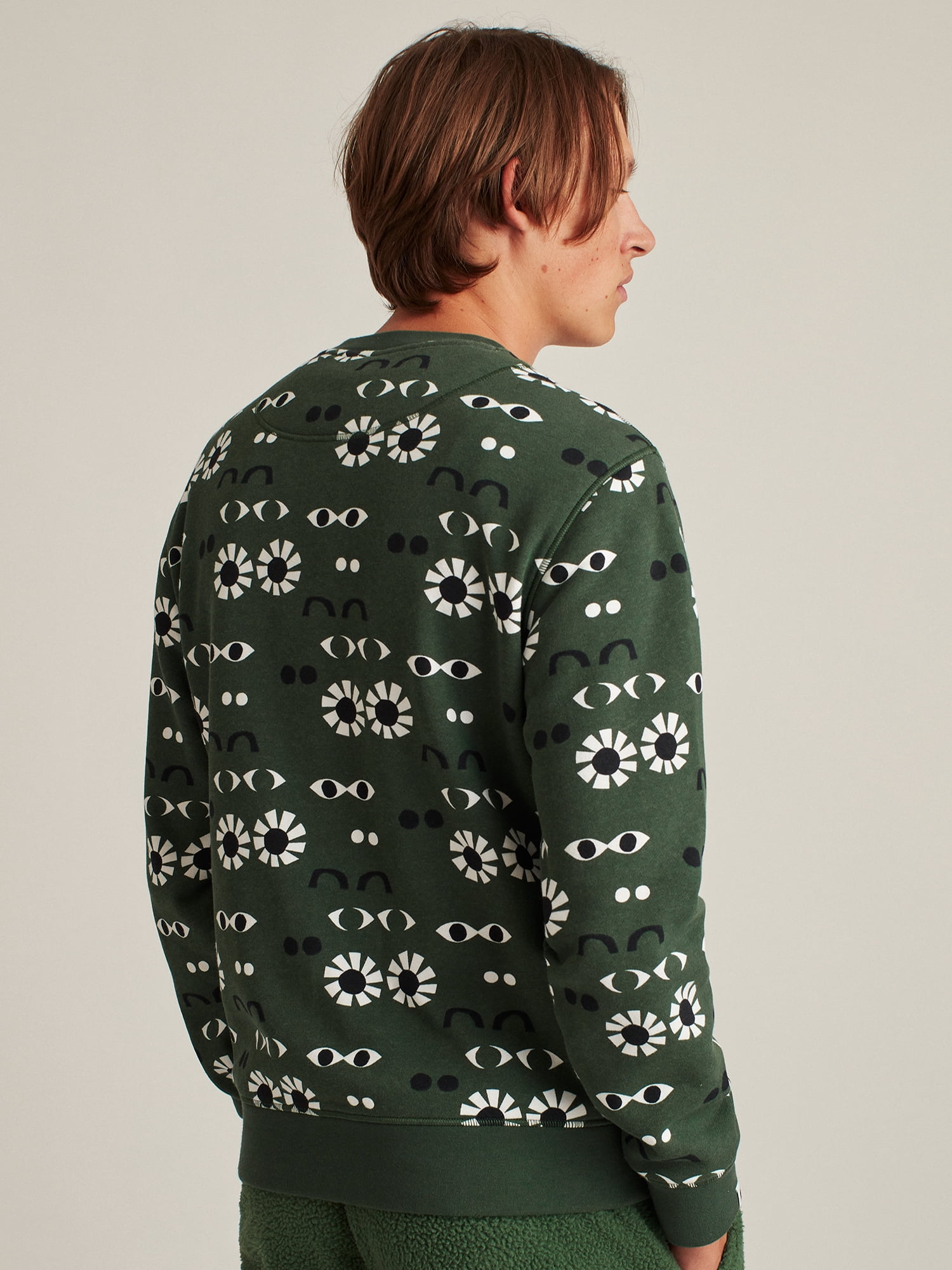 Bonobos Fielder Men's and Big Men's Fleece Graphic Crewneck Sweatshirt, Up to Size 3XL