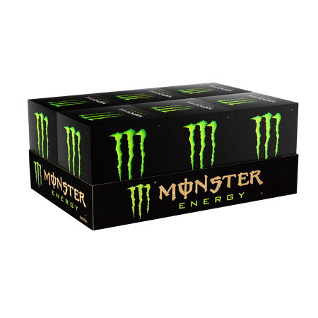 (24 Cans) Monster Energy Drink, Original, 16 Fl