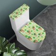 thumbnail image 3 of HELLHERO Little Dog Clover Toilet Covers Set Elastic Edge Lid Cover Set for Toilet & 2 Pieces Soft Adjustable, 3 of 8