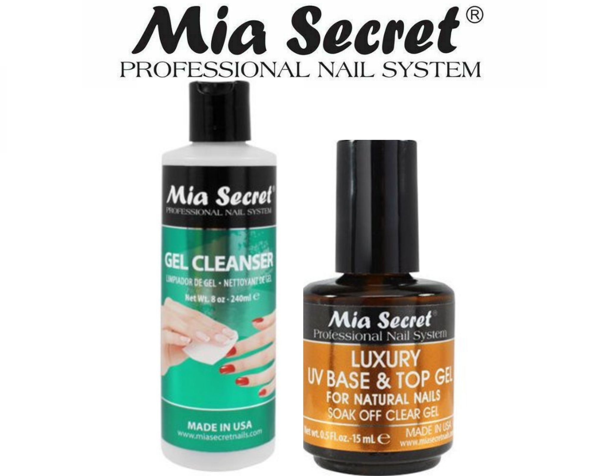Mia Secret (FGN02) + (GC08) Gel Cleanser 8 oz