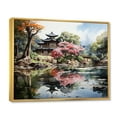 thumbnail image 2 of Designart "Zen Garden China Art painting" Chinese Floater Framed Canvas Wall Art, 2 of 7