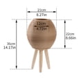 thumbnail image 7 of Rattan Woven Elevated Plant Pot with Tripod Stand, Boho Floor Standing Flower Basket, Indoor Home Decor Potted Plant Planter, 7 of 7