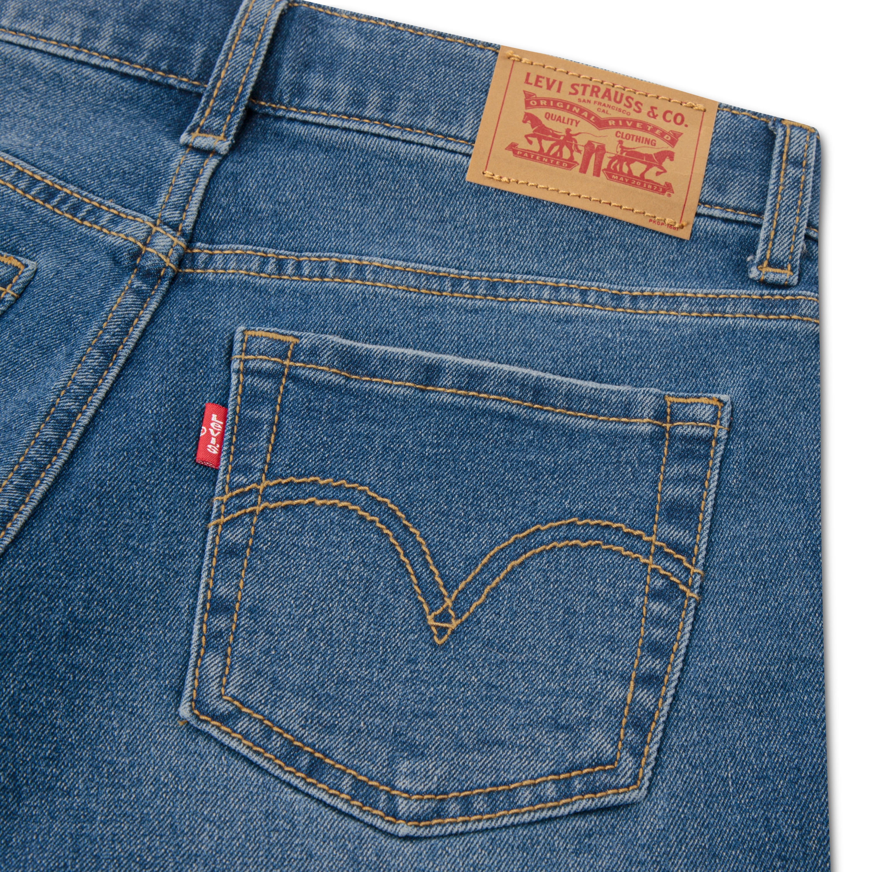 Levi Girls Girlfriend Denim Shorts, Sizes 7-16