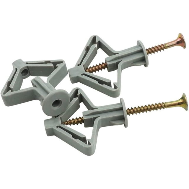 60 piezas de anclajes para placas de yeso, anclajes para placas de yeso con tornillos, fijaciones para paredes de yeso, fijaciones para paredes huecas, para instalación en paredes de placas de yeso ZefeiWu 8390615082044