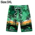 thumbnail image 2 of Pantalones holgados de moda para hombre, estilo brisa marina con cocotero, pantalones cortos de playa para surfear, tendencia para hombre, 2 of 6