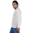 thumbnail image 4 of Atasi Long Sleeve Kurta For Men Solid Slub Cotton Round Neck Ethnic Shirt-5702, 4 of 7