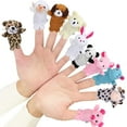 thumbnail image 4 of Litake 28Pcs Valentine Plush Animal Finger Puppets, with Heart Gift Cards, Classroom Exchange Prizes, Party Favors, Game Prizes for Kids, 4 of 8