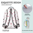 thumbnail image 5 of Pioneer Flower Floral Print Pattern Backpack for School, Cute School Bag with Adjustable Shoulder Straps and Padded Back, 15.3"x11"x7.1", 5 of 5