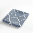 thumbnail image 2 of Mainstays Heathered Embroidered Sheer Curtain Panel Pair, Set of 2, Washed Indigo, 37"W x 84"L, 2 of 9