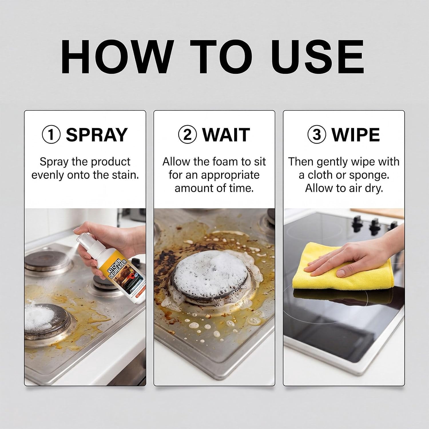 Apiastar Greasekiller Spray,Apiastar Grease Killer,Greasekiller Spray Grill Cleaner,Heavy Oil Cleaner Stain, Oven, Stove, Range Hood, Sink