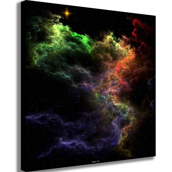 Xzendor7 "Art Stucco Mosaic Nebula Cluster" Canvas Print