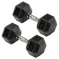 thumbnail image 1 of Signature Fitness Hex Dumbbells Strength Training Workout Equipment Set, 35 lbs, 1 of 5