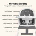 thumbnail image 3 of Dream On Me Lightweight & Convertible Curio Sit N Seek High Chair, Grey, 3 of 13