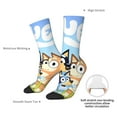 thumbnail image 4 of Masiiu Bluey Pattern Adult Crew Socks, Breathable Color-Block Mid-Calf Socks, Comfortable for Daily Wear and Sports, 4 of 6