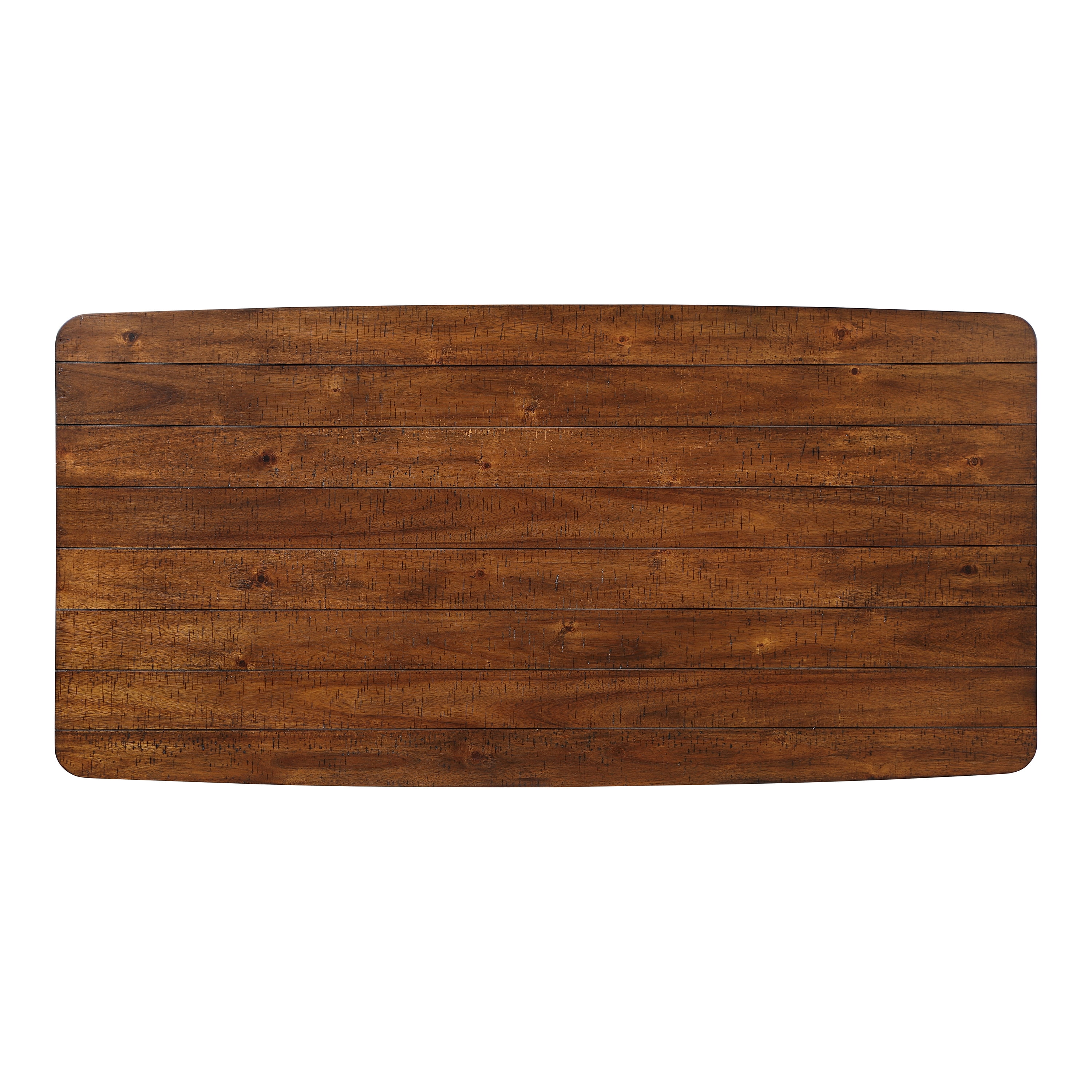 Furniture of America Brigg Rectangle Wood Dark Oak and Black Dining Table