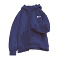 thumbnail image 7 of TKKCS Mens Pullover Hoodie with Kangaroo Pocket- Loose Fit Drawstring Long Sleeve Casual Soft Hooded Sweatshirt Navy Size S, 7 of 7