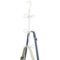 thumbnail image 6 of mDesign Metal Wire Over Closet Rod Hanging Handbag Organizer, 2 Pack - White, 6 of 8