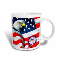 3dRose U.S. Coast Guard, Ceramic Mug, 11-ounce