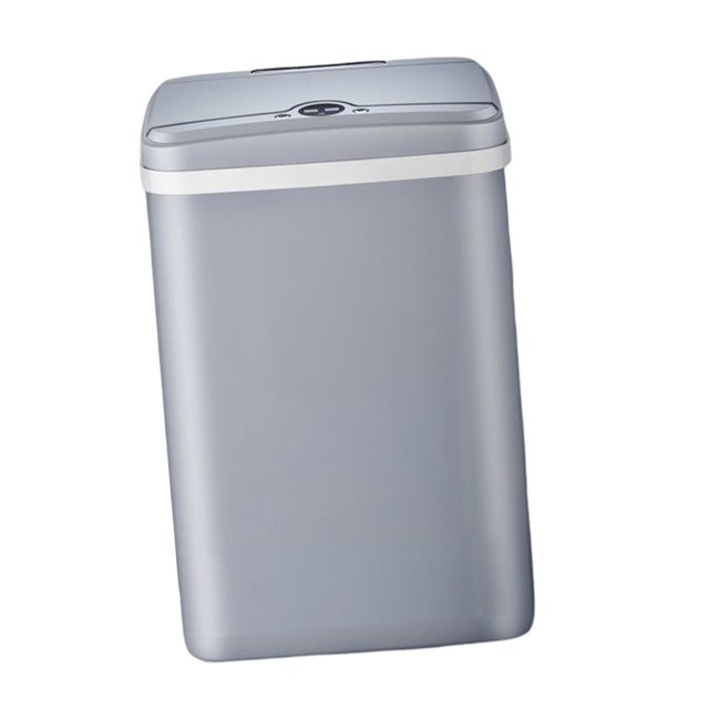 Contenedor de basura eléctrico sellado con tapa 3 modos impermeable basura automática Gris 15L Sunnimix Cesto de basura