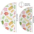 thumbnail image 3 of FMSHPON Easter Tree Skirt Colorful Eggs Bunny Xmas Christmas Tree Skirt Stand Mat for Holiday Party Decoration Indoor Outdoor 48 inches, 3 of 6