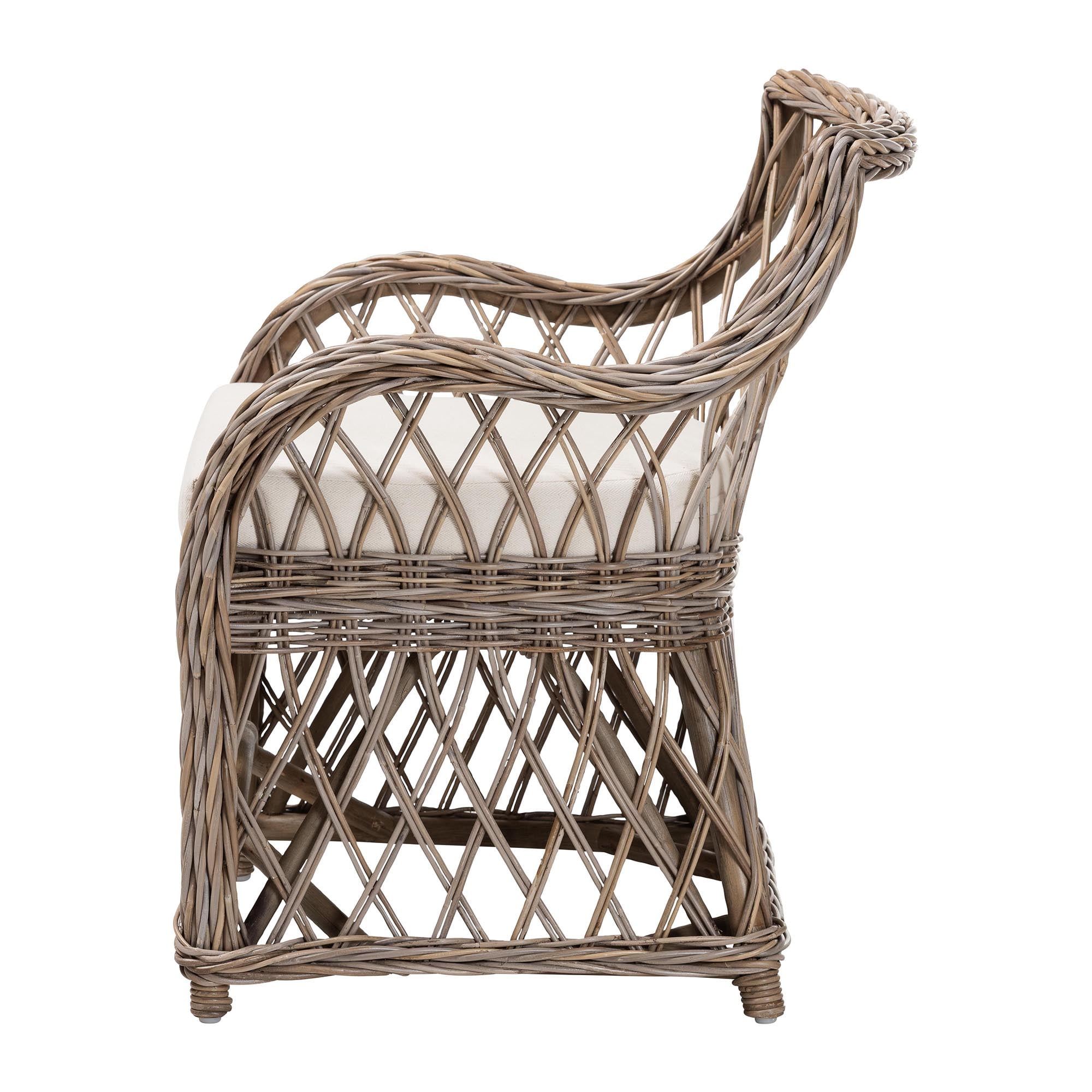 bali & pari Debra Boho Armchair, Kubu Grey