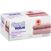 Great Value Dryer Sheets Fabric Softener, Sheer Spring, 160 Count