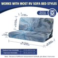 thumbnail image 7 of Chririnla RV Couch Covers Anti-Slip Elastic Stretch, Compatible with Motorhome Camper Jackknife Sofa Bed Blue Marble Pattern, 7 of 7